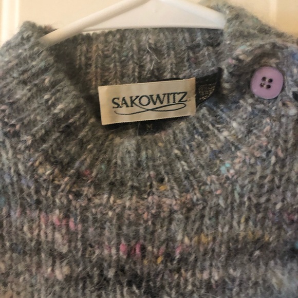 Gray Wool Turtleneck Sweater - Picture 4 of 7